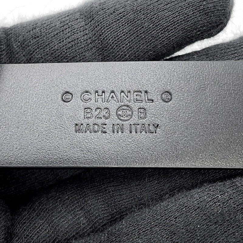 シャネル べルト ココマーク ラインストーン サイズ70 B23 B CHANEL 黒