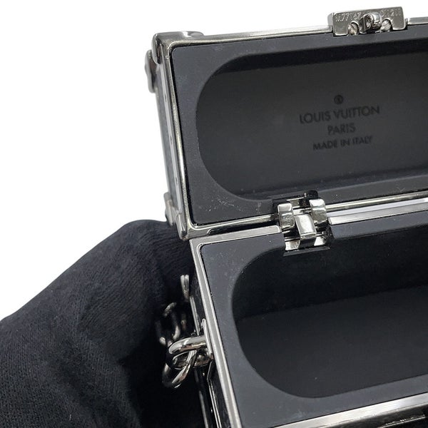 ルイヴィトン イヤホンケース モノグラム・リバース Airpods Pro イヤホントランク ボックス エクリプス M77167 黒 ブラック
