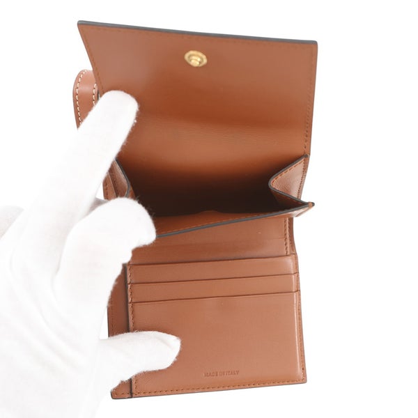 セリーヌ 三つ折り財布 トリオンフ コンパクトウォレット カーフレザー キャンバス 10D782 CELINE