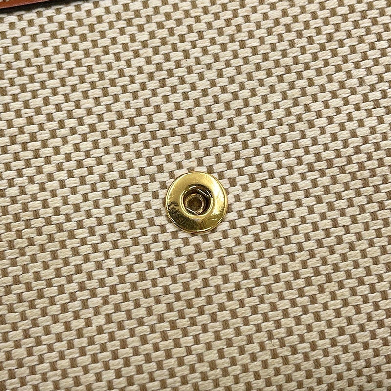 セリーヌ 三つ折り財布 トリオンフ コンパクトウォレット カーフレザー キャンバス 10D782 CELINE