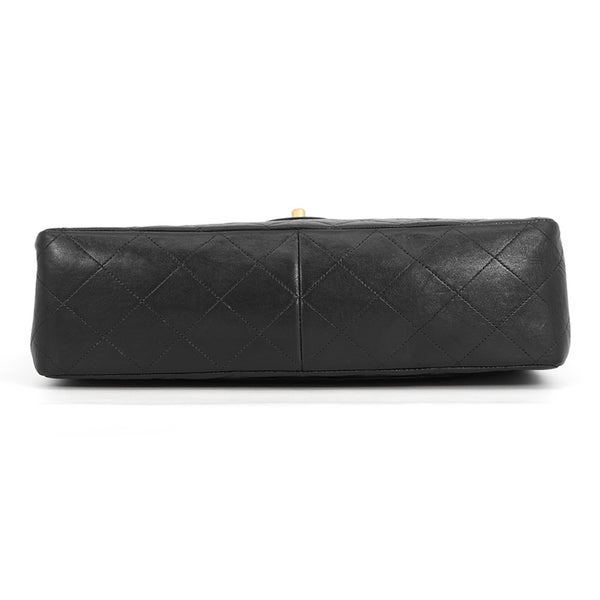 シャネル チェーンショルダーバッグ マトラッセ ココマーク ラムスキン CHANEL バッグ 黒