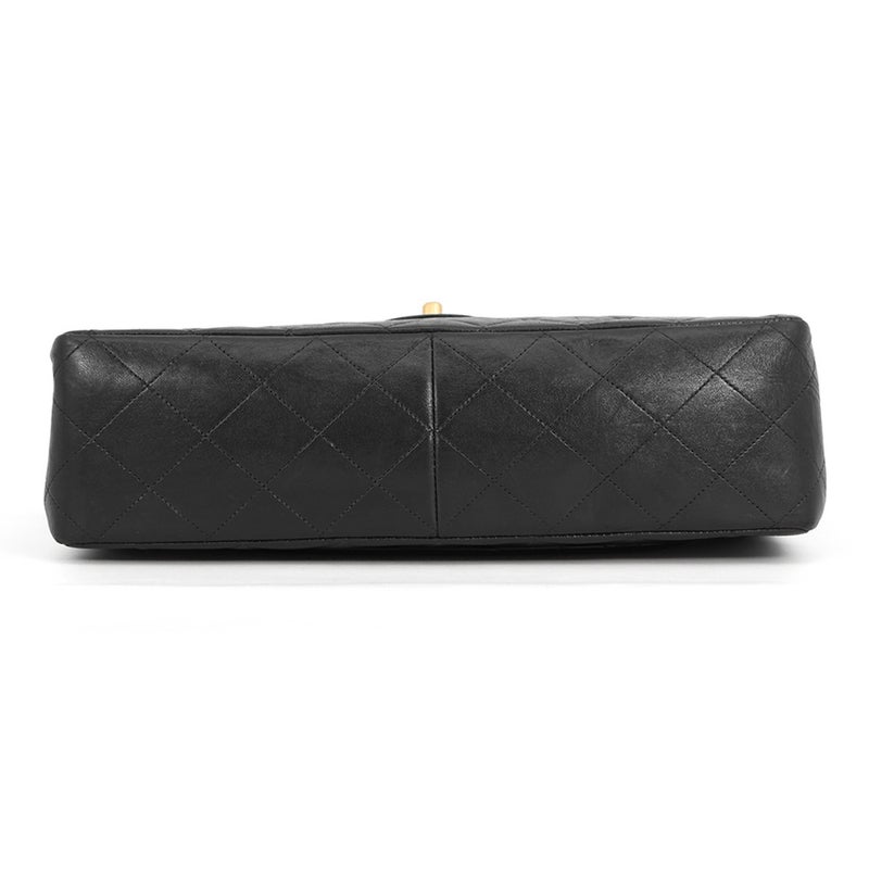シャネル チェーンショルダーバッグ マトラッセ ココマーク ラムスキン CHANEL バッグ 黒