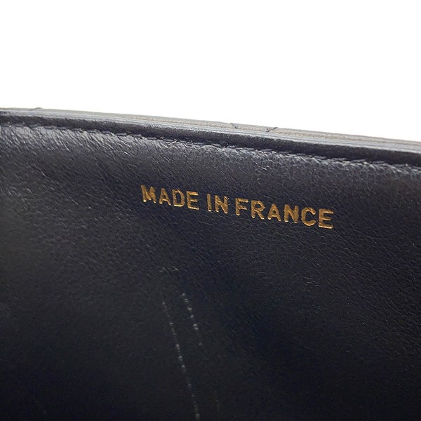 シャネル チェーンショルダーバッグ マトラッセ ココマーク ラムスキン CHANEL バッグ 黒