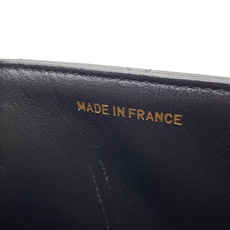 シャネル チェーンショルダーバッグ マトラッセ ココマーク ラムスキン CHANEL バッグ 黒