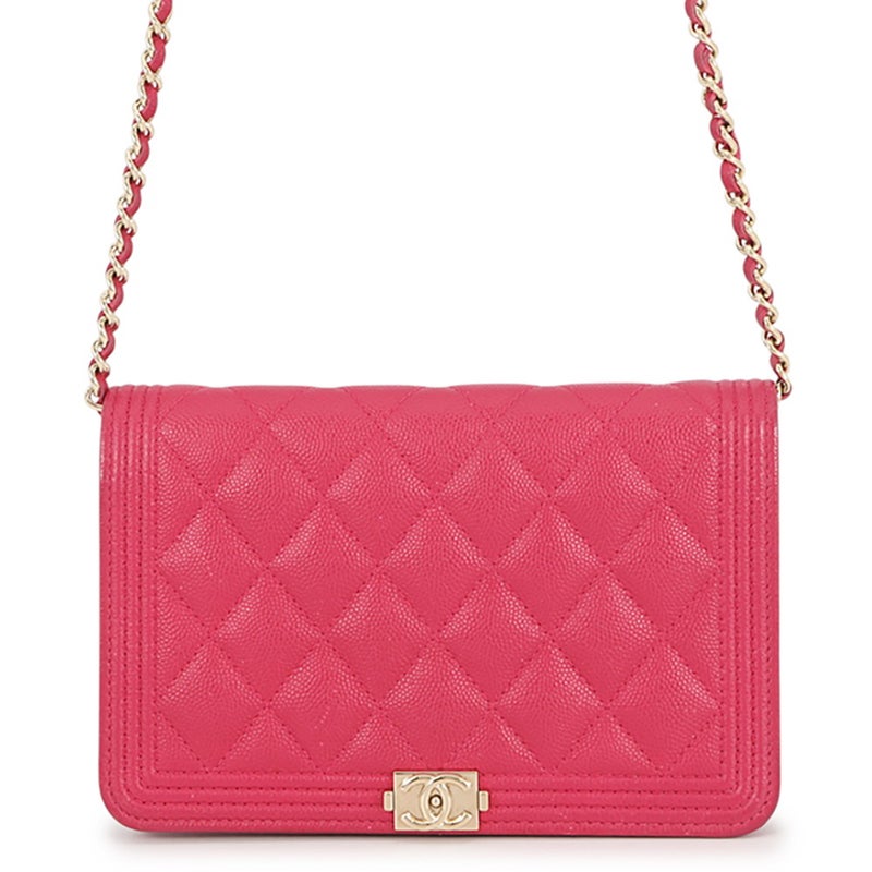 シャネル チェーンウォレット ボーイシャネル ココマーク キャビアスキン AP1117 CHANEL 財布