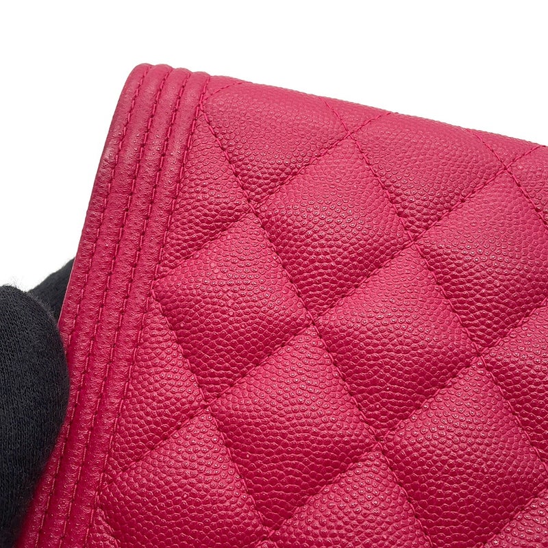シャネル チェーンウォレット ボーイシャネル ココマーク キャビアスキン AP1117 CHANEL 財布