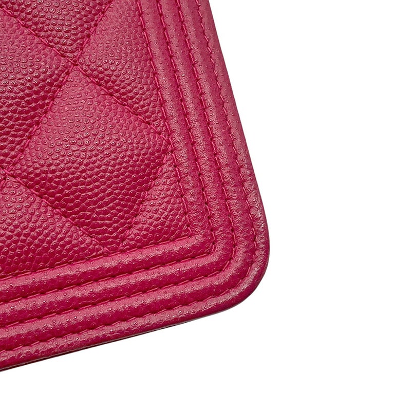 シャネル チェーンウォレット ボーイシャネル ココマーク キャビアスキン AP1117 CHANEL 財布