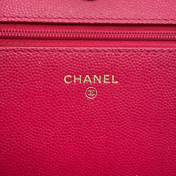 シャネル チェーンウォレット ボーイシャネル ココマーク キャビアスキン AP1117 CHANEL 財布