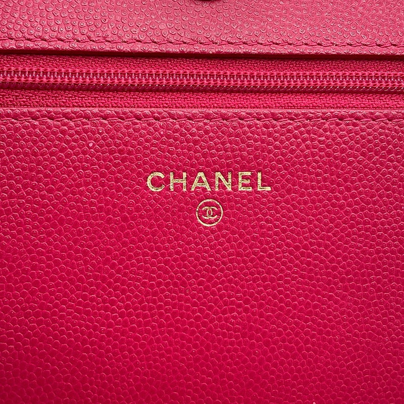 シャネル チェーンウォレット ボーイシャネル ココマーク キャビアスキン AP1117 CHANEL 財布