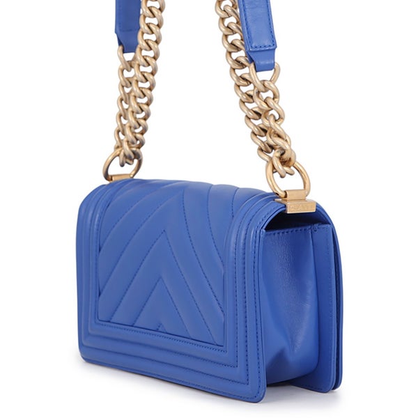 シャネル チェーンショルダーバッグ ボーイシャネル スモール マトラッセ ココマーク A67085 CHANEL