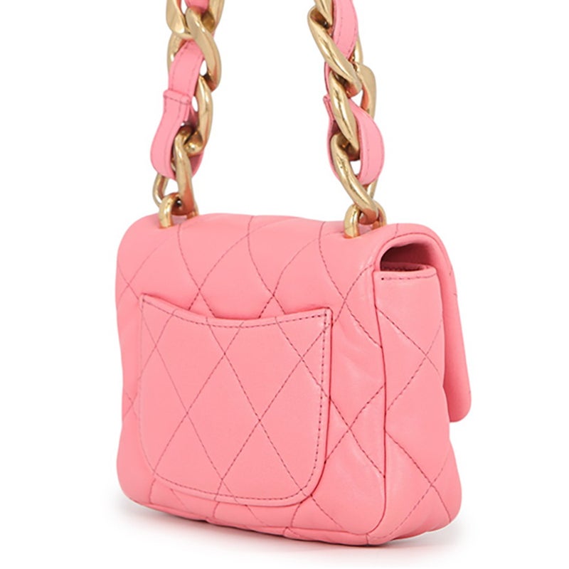 シャネル チェーンショルダーバッグ マトラッセ ココマーク レザー AS3214 CHANEL バッグ