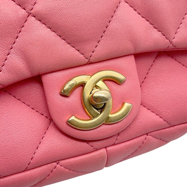 シャネル チェーンショルダーバッグ マトラッセ ココマーク レザー AS3214 CHANEL バッグ