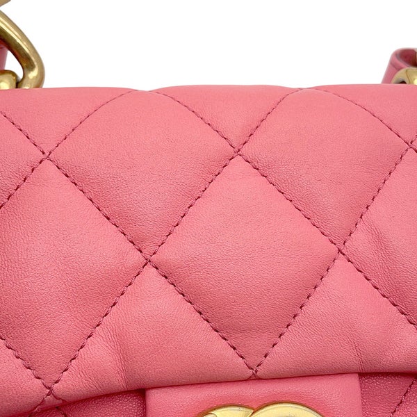 シャネル チェーンショルダーバッグ マトラッセ ココマーク レザー AS3214 CHANEL バッグ