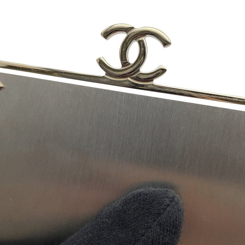 シャネル チェーンショルダーバッグ ココマーク マトラッセ バニティ ラムスキン CHANEL ヴァニティ 黒