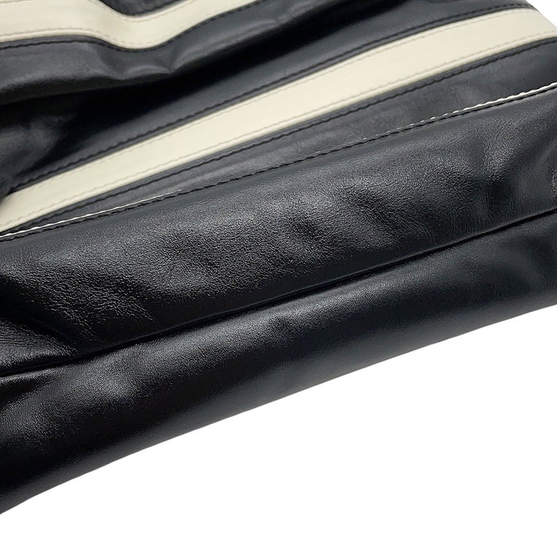シャネル ハンドバッグ CHANEL22 ミニ ココマーク シャイニーカーフスキン AS3980 CHANEL 2wayショルダーバッグ 黒 白