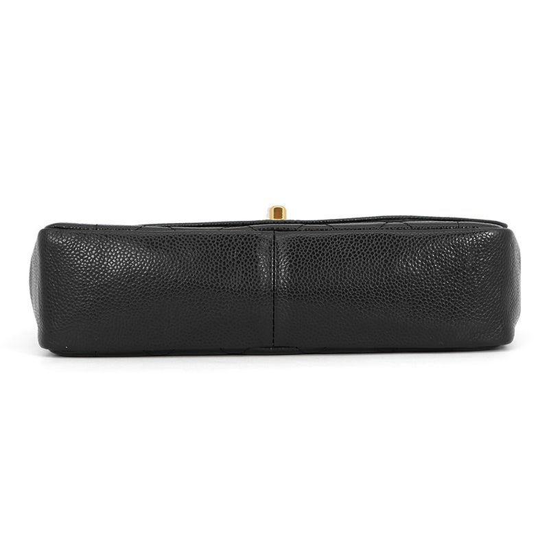 シャネル チェーンショルダーバッグ マトラッセ25 ココマーク ダイアナ キャビアスキン A01165 CHANEL 黒