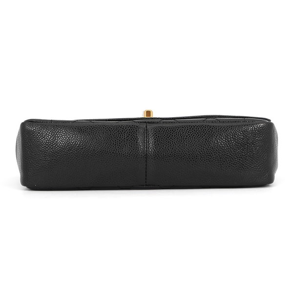 シャネル チェーンショルダーバッグ マトラッセ25 ココマーク ダイアナ キャビアスキン A01165 CHANEL 黒