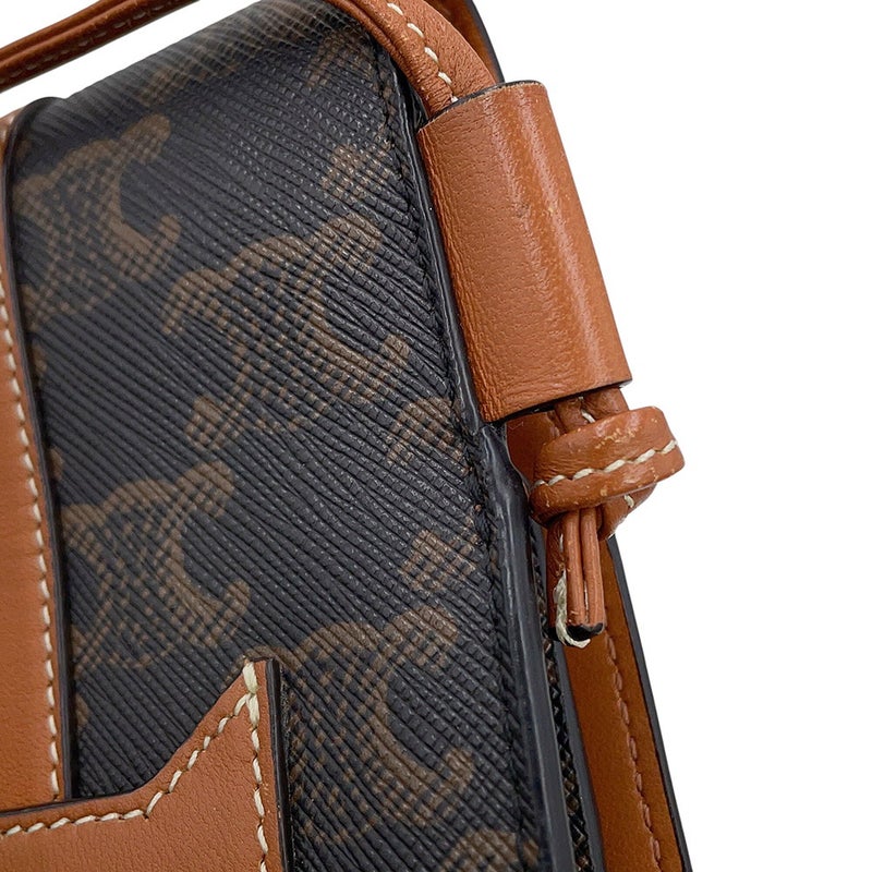 セリーヌ フォンホルダー トリオンフ ショルダーフォンケース PVC レザー 10H742 CELINE