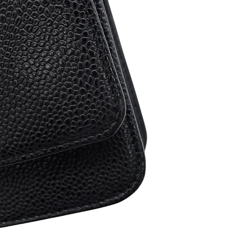 シャネル チェーンウォレット キャビアスキン ココマーク A48654 CHANEL チェーンショルダーバッグ 財布 黒