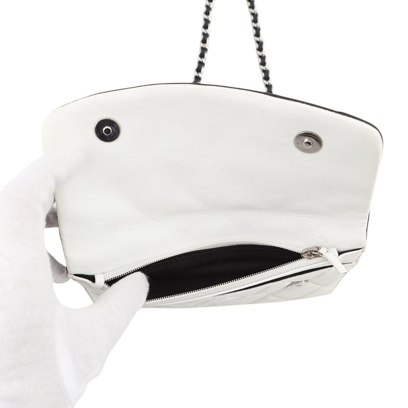 シャネル チェーンウォレット マトラッセ ココマーク ダブルフェイス ラムスキン CHANEL 財布 黒