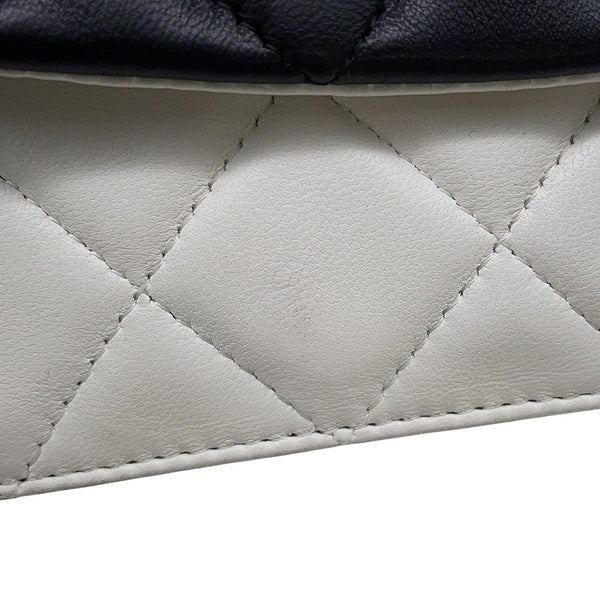 シャネル チェーンウォレット マトラッセ ココマーク ダブルフェイス ラムスキン CHANEL 財布 黒
