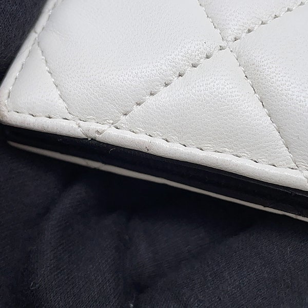 シャネル チェーンウォレット マトラッセ ココマーク ダブルフェイス ラムスキン CHANEL 財布 黒