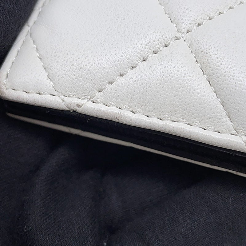 シャネル チェーンウォレット マトラッセ ココマーク ダブルフェイス ラムスキン CHANEL 財布 黒