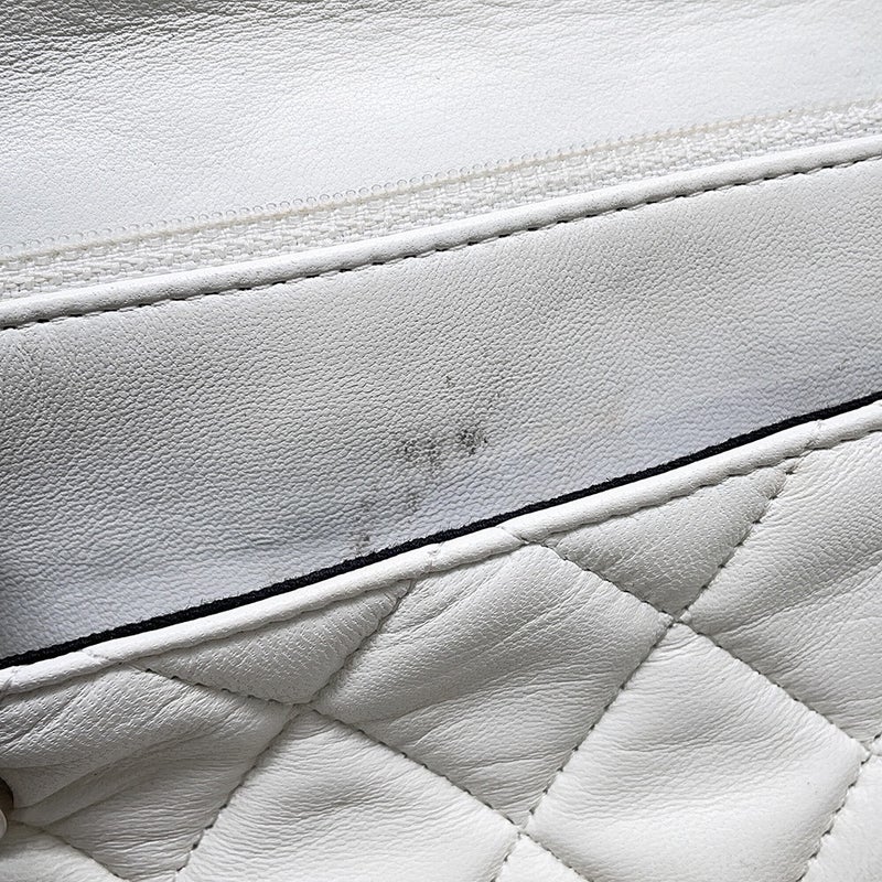 シャネル チェーンウォレット マトラッセ ココマーク ダブルフェイス ラムスキン CHANEL 財布 黒
