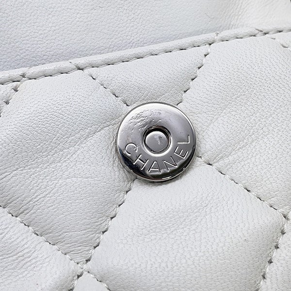 シャネル チェーンウォレット マトラッセ ココマーク ダブルフェイス ラムスキン CHANEL 財布 黒