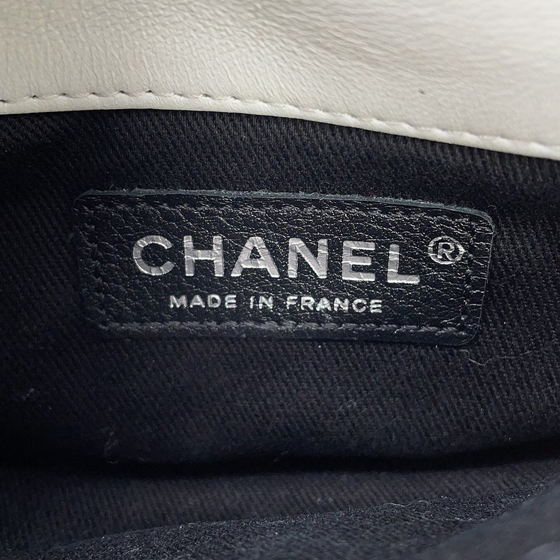 シャネル チェーンウォレット マトラッセ ココマーク ダブルフェイス ラムスキン CHANEL 財布 黒