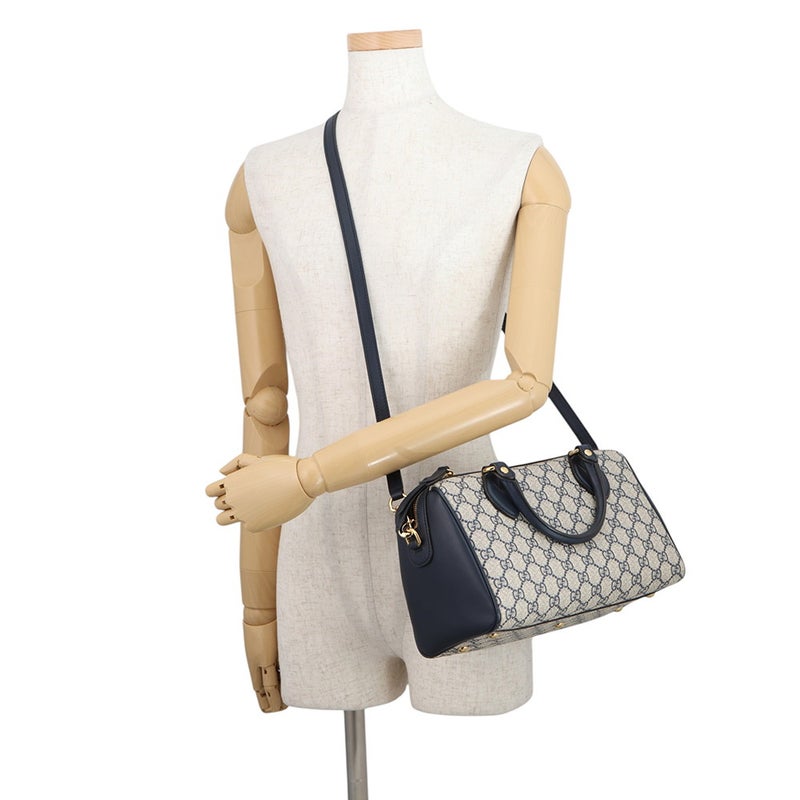 グッチ ハンドバッグ GGスプリーム/レザー ボストンバッグ 409529 GUCCI バッグ 2wayショルダーバッグ