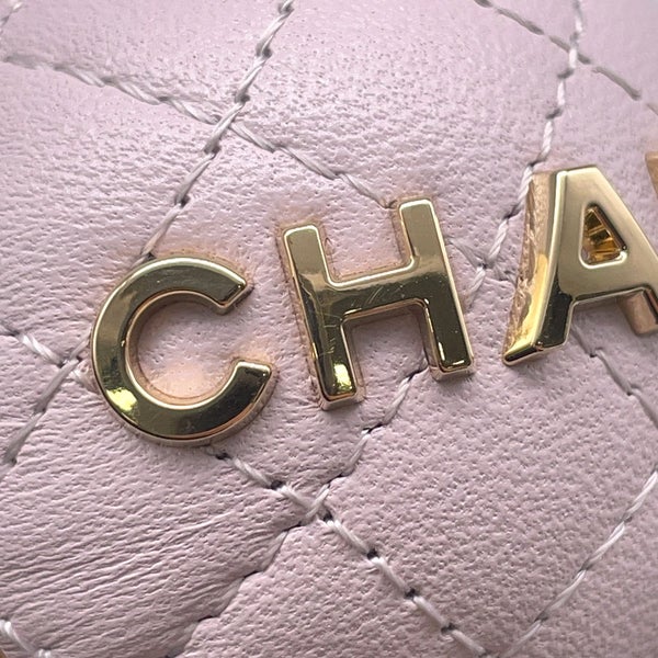 シャネル バッグチャーム ミニ ロゴラムスキン AP4945 CHANEL チャーム