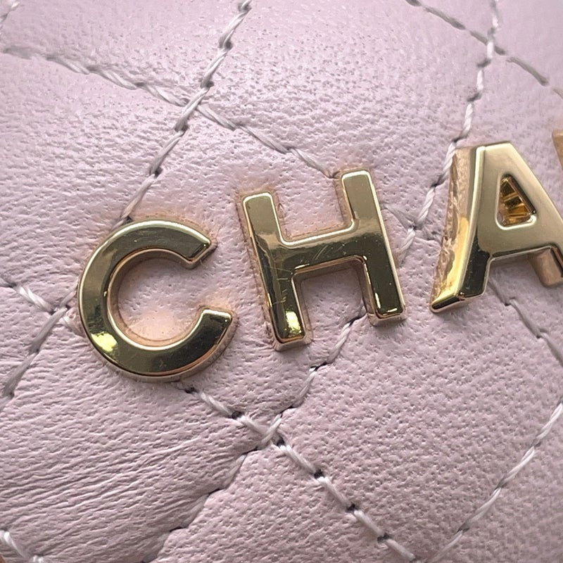シャネル バッグチャーム ミニ ロゴラムスキン AP4945 CHANEL チャーム