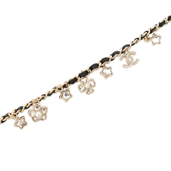 シャネル ネックレス ココマーク チャーム ラインストーン フェイクパール I25 B ABG275 CHANEL チョーカー アクセサリー