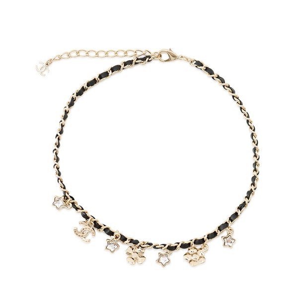 シャネル ネックレス ココマーク チャーム ラインストーン フェイクパール I25 B ABG275 CHANEL チョーカー アクセサリー