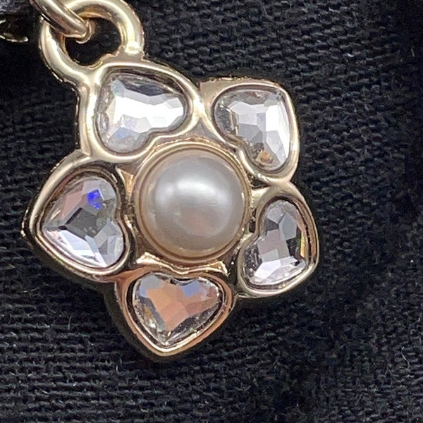 シャネル ネックレス ココマーク チャーム ラインストーン フェイクパール I25 B ABG275 CHANEL チョーカー アクセサリー