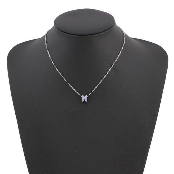 エルメス ネックレス ミニ・ポップアッシュ リラ/シルバー金具 HERMES アクセサリー Hpop