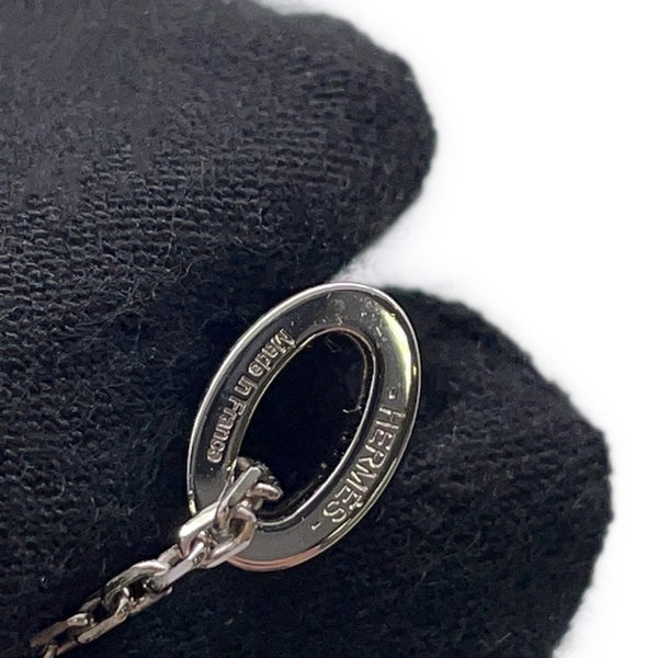 エルメス ネックレス ミニ・ポップアッシュ リラ/シルバー金具 HERMES アクセサリー Hpop