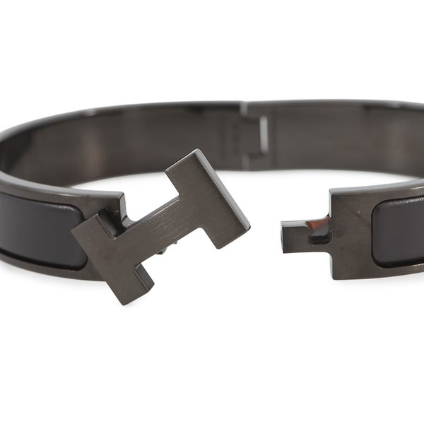 エルメス ブレスレット クリックHH ブラック/ブラック金具 HERMES メンズ アクセサリー 黒
