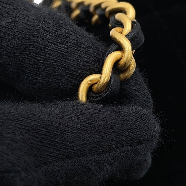 シャネル チェーンショルダーバッグ ミニフラップ  ココマーク マトラッセ ベルベット CHANEL バッグ ミニバッグ 黒