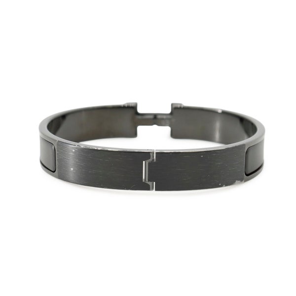 エルメス ブレスレット クリックHH ブラック/ブラック金具 HERMES バングル アクセサリー 黒