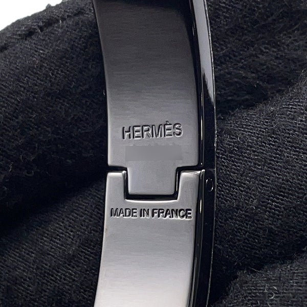 エルメス ブレスレット クリックHH ブラック/ブラック金具 HERMES バングル アクセサリー 黒