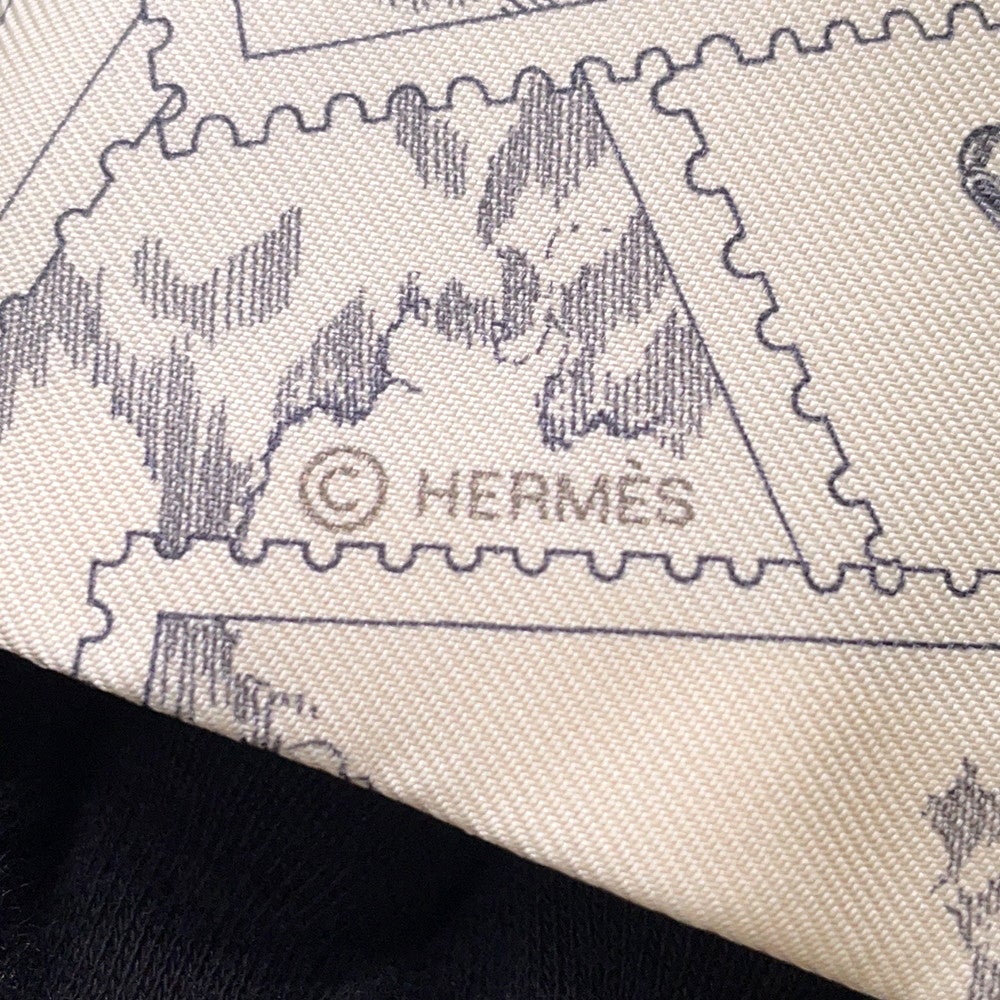 エルメス スカーフ ツイリー フォーブルの切手愛好家 HERMES シルク