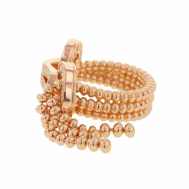 カルティエ リング アグラフ リング セミパヴェセッティング ダイヤ 59P 計約0.95ct K18PGピンクゴールド サイズ53 N4780800 指輪