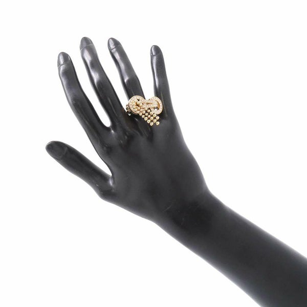 カルティエ リング アグラフ リング セミパヴェセッティング ダイヤ 59P 計約0.95ct K18PGピンクゴールド サイズ53 N4780800 指輪