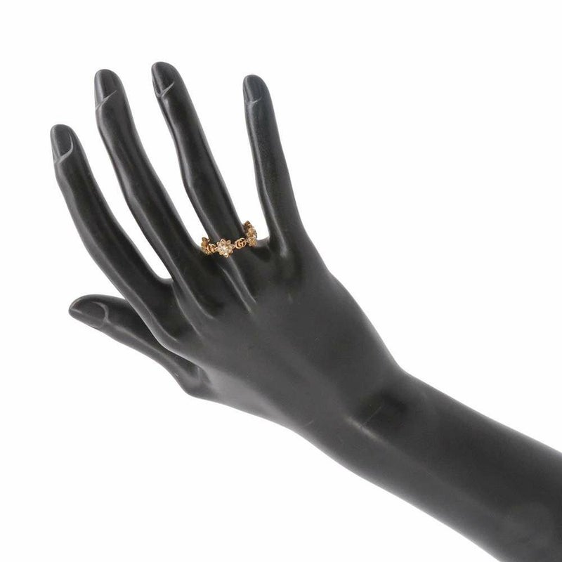 グッチ リング フローラ リング ダイヤモンド K18YGイエローゴールド リングサイズ11 GUCCI ジュエリー