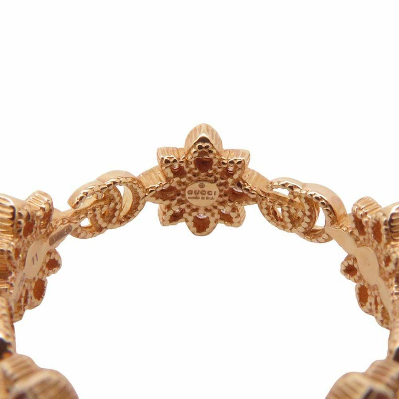 グッチ リング フローラ リング ダイヤモンド K18YGイエローゴールド リングサイズ11 GUCCI ジュエリー