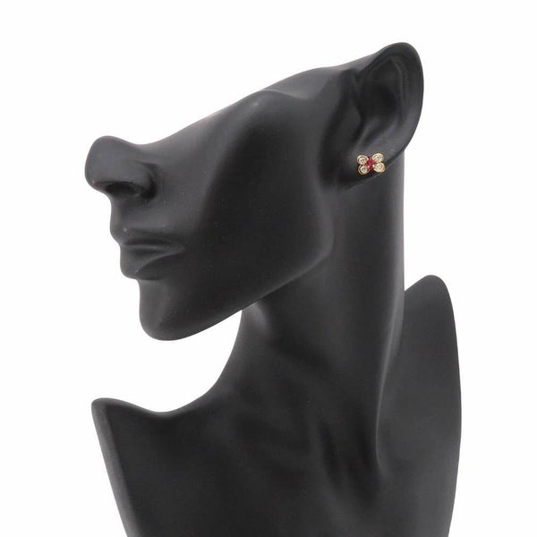 ヴァンクリーフ&アーペル ピアス ダイヤモンド 0.43ct ルビー K18YGイエローゴールド Van Cleef & Arpels ジュエリー