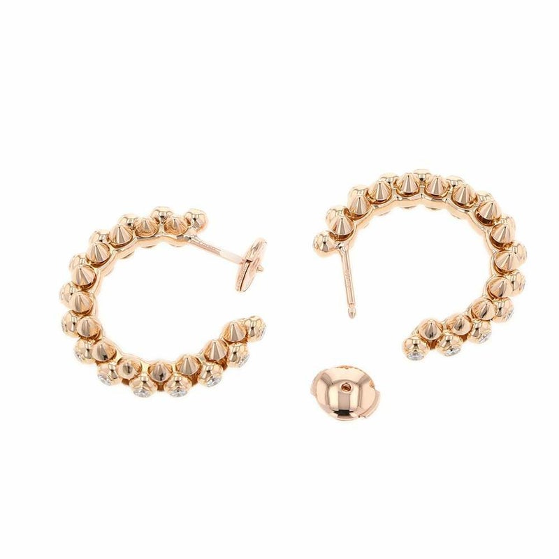 カルティエ ピアス クラッシュ ドゥ カルティエ イヤリング ダイヤモンド 14P 計0.83ct K18PGピンクゴールド N8515173 Cartier
