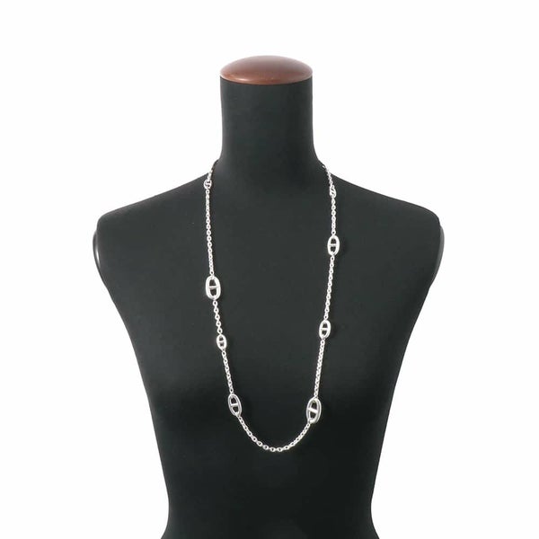 エルメス ネックレス シェーヌダンクル ファランドール80 SV925シルバー HERMES ロングネックレス ジュエリー